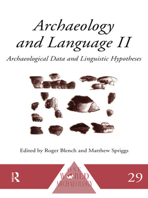 cover image of Archaeology and Language II